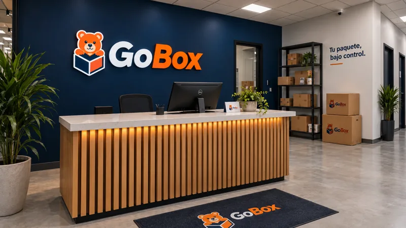 Recepción del casillero GoBox en McAllen, Texas.