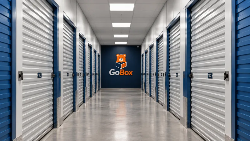 Pasillos de almacenamiento seguro en GoBox, McAllen, Texas.